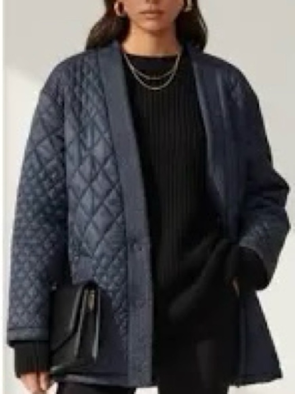 Rebecca Minkoff Quilted Navy Puffer Jacket